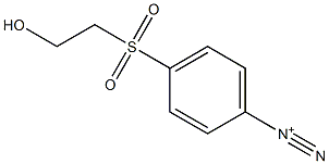 4-[(2-Hydroxyethyl)sulfonyl]benzenediazonium Struktur