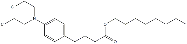 4-[4-[Bis(2-chloroethyl)amino]phenyl]butyric acid octyl ester Struktur