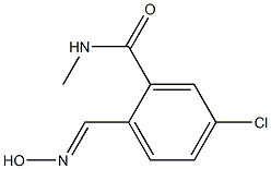 2-(Methylcarbamoyl)-4-chlorobenzaldehyde oxime Struktur