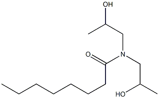 N,N-Bis(2-hydroxypropyl)octanamide Struktur