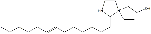 1-Ethyl-1-(2-hydroxyethyl)-2-(7-tridecenyl)-4-imidazoline-1-ium Struktur