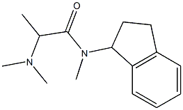 2-(Dimethylamino)-N-(indan-1-yl)-N-methylpropionamide Struktur