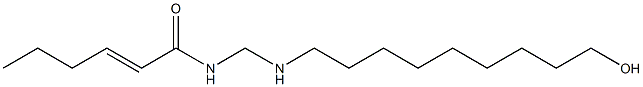 N-[[(9-Hydroxynonyl)amino]methyl]-2-hexenamide Struktur