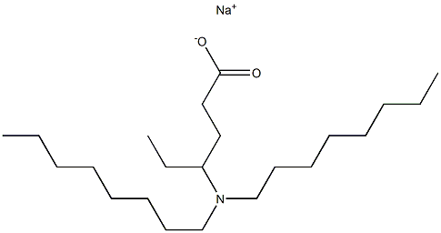 4-(Dioctylamino)hexanoic acid sodium salt Struktur