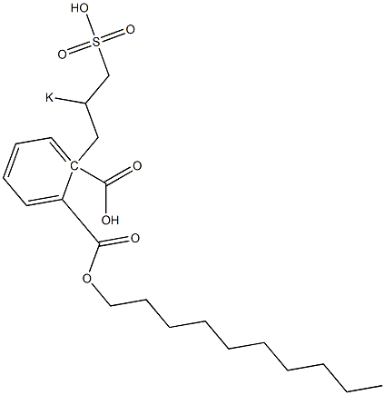 Phthalic acid 1-decyl 2-(2-potassiosulfopropyl) ester Struktur