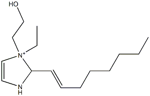 1-Ethyl-1-(2-hydroxyethyl)-2-(1-octenyl)-4-imidazoline-1-ium Struktur