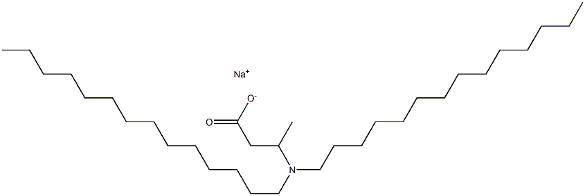 3-(Ditetradecylamino)butyric acid sodium salt Struktur