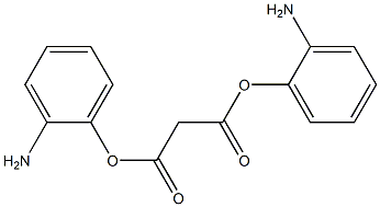 Malonic acid bis(2-aminophenyl) ester Struktur