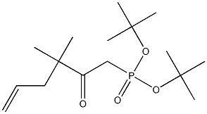 (3,3-Dimethyl-2-oxo-5-hexenyl)phosphonic acid di-tert-butyl ester Struktur