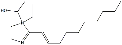 2-(1-Decenyl)-1-ethyl-1-(1-hydroxyethyl)-2-imidazoline-1-ium Struktur