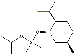 (1R,3R,4S)-3-[[Dimethyl(1-methylpropoxy)silyl]oxy]-p-menthane Struktur