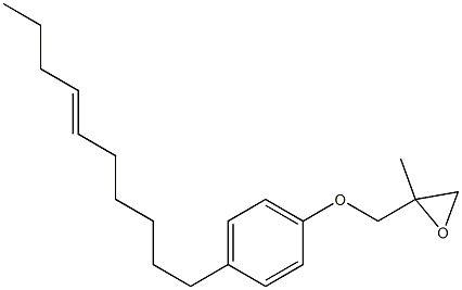 4-(6-Decenyl)phenyl 2-methylglycidyl ether Struktur