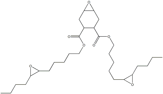 7-Oxabicyclo[4.1.0]heptane-3,4-dicarboxylic acid bis(6,7-epoxyundecan-1-yl) ester Struktur