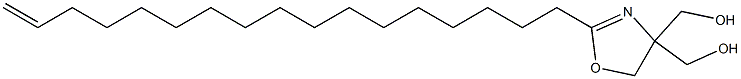 4,4-Bis(hydroxymethyl)-2-(16-heptadecenyl)-2-oxazoline Struktur