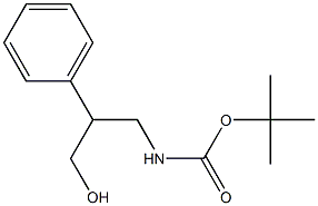 N-(3-Hydroxy-2-phenylpropyl)carbamic acid tert-butyl ester Struktur