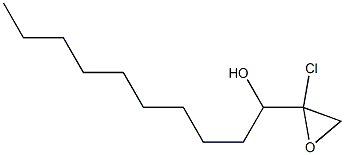 1-(2-Chlorooxiranyl)-1-decanol Struktur