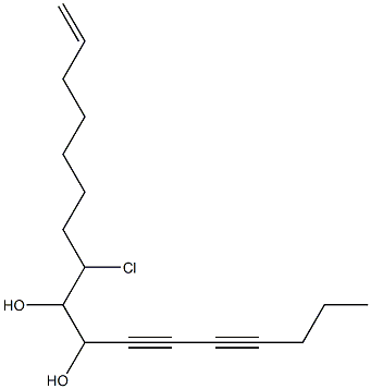 8-Chloro-1-heptadecene-11,13-diyne-9,10-diol Struktur