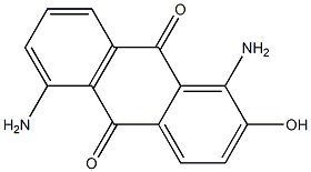 2-Hydroxy-1,5-diaminoanthraquinone Struktur