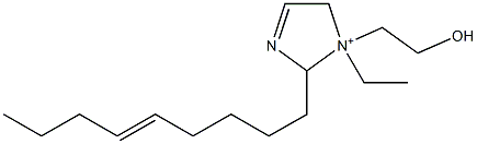 1-エチル-1-(2-ヒドロキシエチル)-2-(5-ノネニル)-3-イミダゾリン-1-イウム 化學(xué)構(gòu)造式