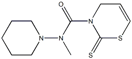 N-Piperidino-N-methyldihydro-2-thioxo-2H-1,3-thiazine-3(4H)-carboxamide Struktur