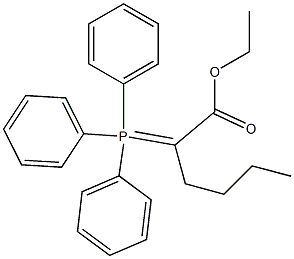 2-(Triphenylphosphoranylidene)hexanoic acid ethyl ester Struktur