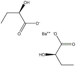 Bis[[R,(+)]-2-hydroxybutyric acid] barium salt Struktur