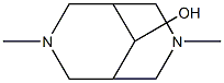 3,7-Dimethyl-3,7-diazabicyclo[3.3.1]nonan-9-ol Struktur