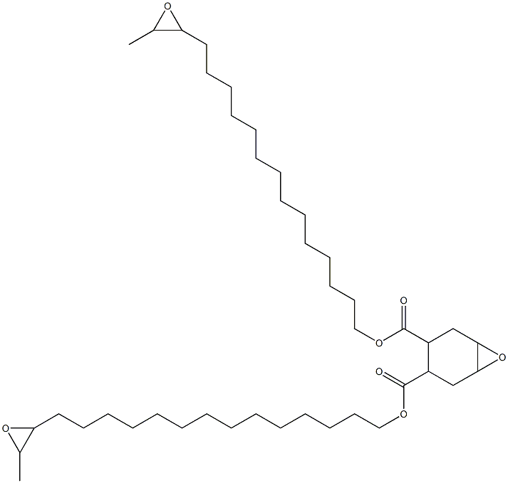 7-Oxabicyclo[4.1.0]heptane-3,4-dicarboxylic acid bis(15,16-epoxyheptadecan-1-yl) ester Struktur