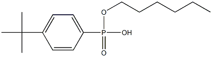 4-tert-Butylphenylphosphonic acid hydrogen hexyl ester Struktur