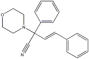 2,4-Diphenyl-2-morpholino-3-butenenitrile Struktur