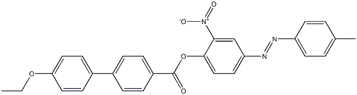 4-(4-Ethoxyphenyl)benzoic acid 4-[(4-methylphenyl)azo]-2-nitrophenyl ester Struktur