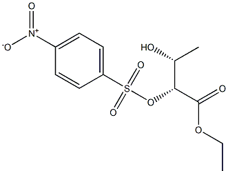 (2R,3R)-2-[(4-Nitrophenylsulfonyl)oxy]-3-hydroxybutanoic acid ethyl ester Struktur