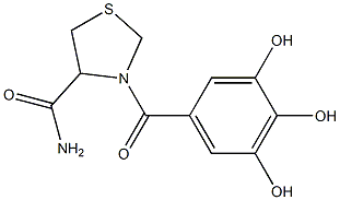 3-Galloylthiazolidine-4-carboxamide Struktur