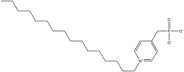 4-Phosphonatomethyl-1-hexadecylpyridinium Struktur