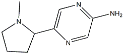 5-(1-Methylpyrrolidin-2-yl)pyrazin-2-amine Struktur