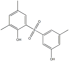 2,3'-Dihydroxy-3,5,5'-trimethyl[sulfonylbisbenzene] Struktur