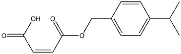 Maleic acid hydrogen 1-(p-isopropylbenzyl) ester Struktur