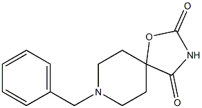 8-Benzyl-1-oxa-3,8-diazaspiro[4.5]decane-2,4-dione Struktur