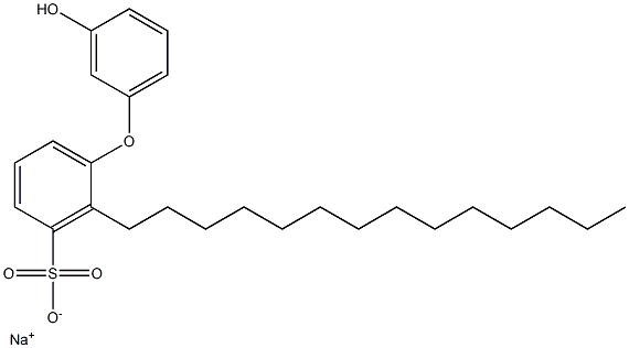 3'-Hydroxy-2-tetradecyl[oxybisbenzene]-3-sulfonic acid sodium salt Struktur