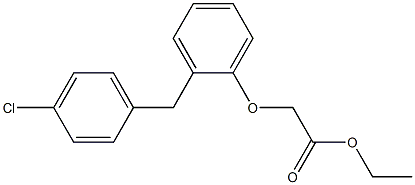 2-[2-(4-Chlorobenzyl)phenoxy]acetic acid ethyl ester Struktur