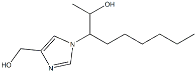 1-[1-(1-Hydroxyethyl)heptyl]-1H-imidazole-4-methanol Struktur