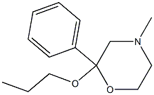 4-Methyl-2-phenyl-2-propoxymorpholine Struktur