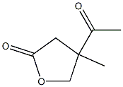 3-Acetyl-3-methyl-4-hydroxybutyric acid lactone Struktur