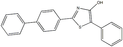 2-(1,1'-Biphenyl-4-yl)-5-phenylthiazol-4-ol Struktur