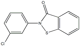 2-(3-Chlorophenyl)-1,2-benzisothiazol-3(2H)-one Struktur