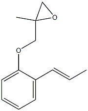 2-(1-Propenyl)phenyl 2-methylglycidyl ether Struktur