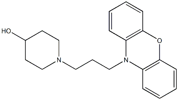 1-[3-(10H-Phenoxazin-10-yl)propyl]piperidin-4-ol Struktur