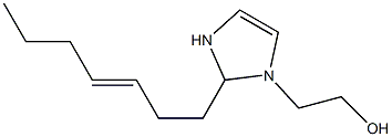 1-(2-Hydroxyethyl)-2-(3-heptenyl)-4-imidazoline Struktur