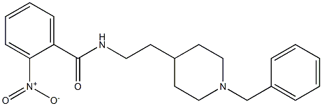 N-[2-(1-Benzyl-4-piperidinyl)ethyl]-2-nitrobenzamide Struktur