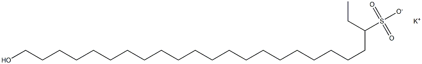 24-Hydroxytetracosane-3-sulfonic acid potassium salt Struktur